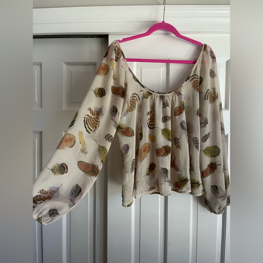 Show Me Your MuMu sheer blouse size M